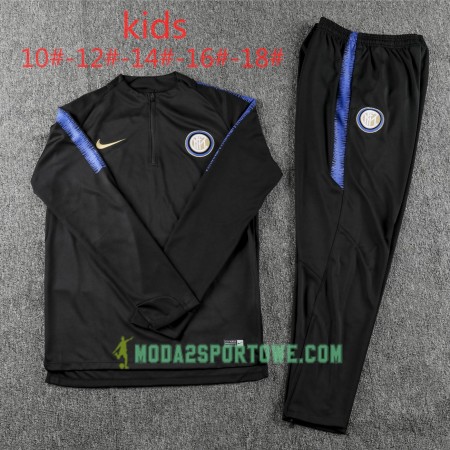 Inter Mediolan Dziecięcy Komplet Bluzy Treningowe Czarny 2018/19